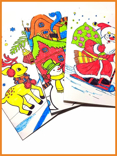 Набор для сборки "Светодиодные новогодние открытки". 1662